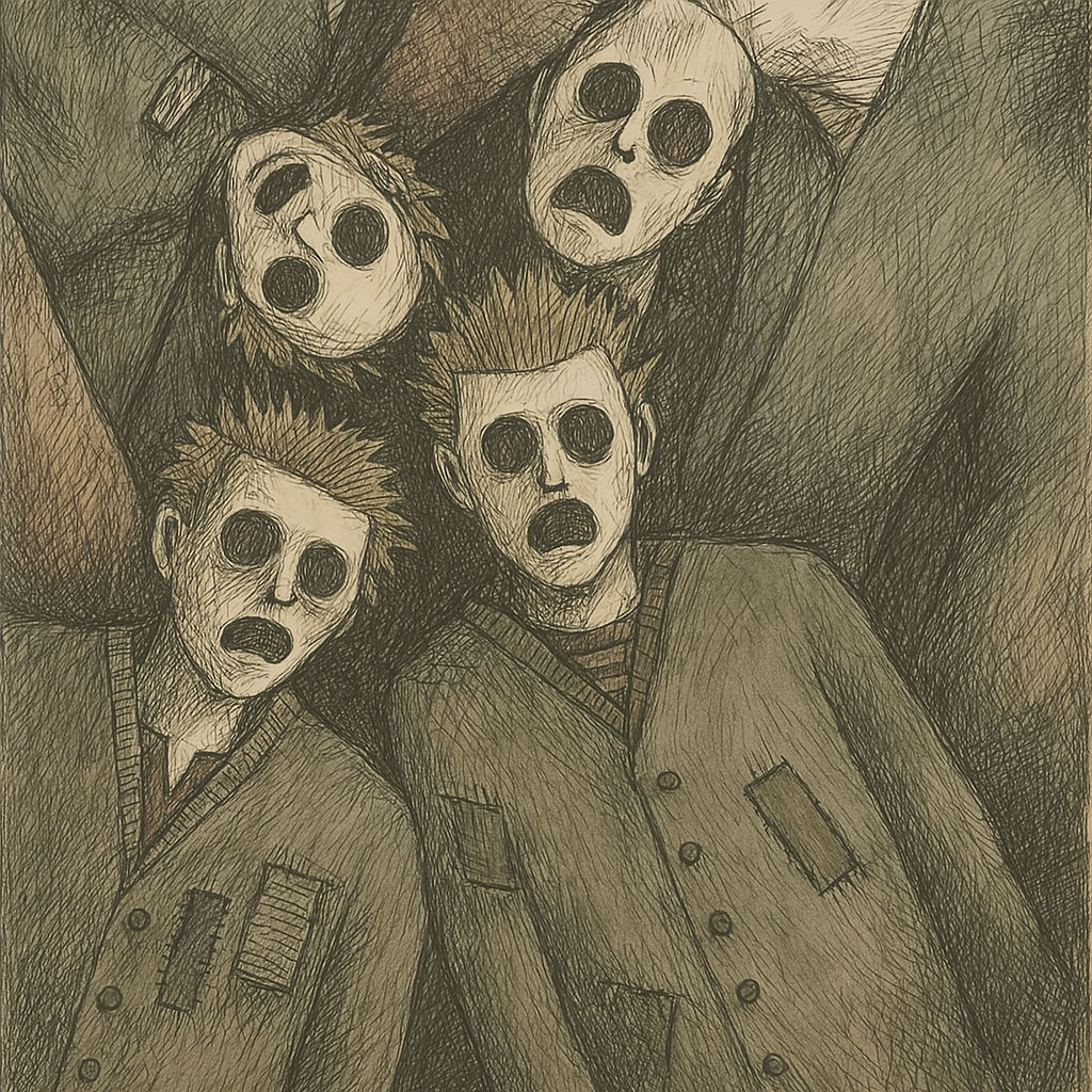 Hollow Men Illustration